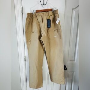AFTCO Khaki Fishing & Tackle Pants Size 42 NWT Performance Outdoor